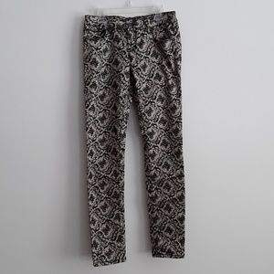 Black and Tan Skinny Jeans